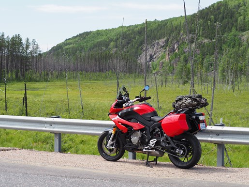 2017 BMW S 1000 XR Review on Algoma Loop countryside